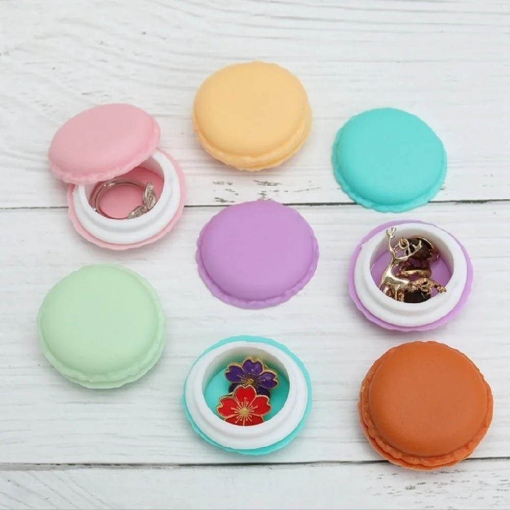 Macaron Jewelry Storage Cases, Set of 6, Pink, Yellow, Aqua, Lilac, Mint…
